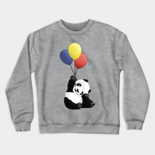 Panda with Balloons Crewneck Sweatshirt